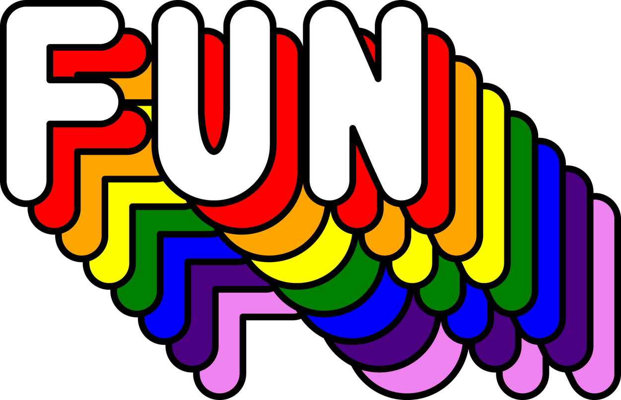 Rainbow Fun Lettering